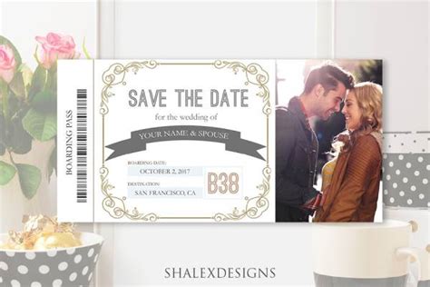 Save the Date Ticket Template 10