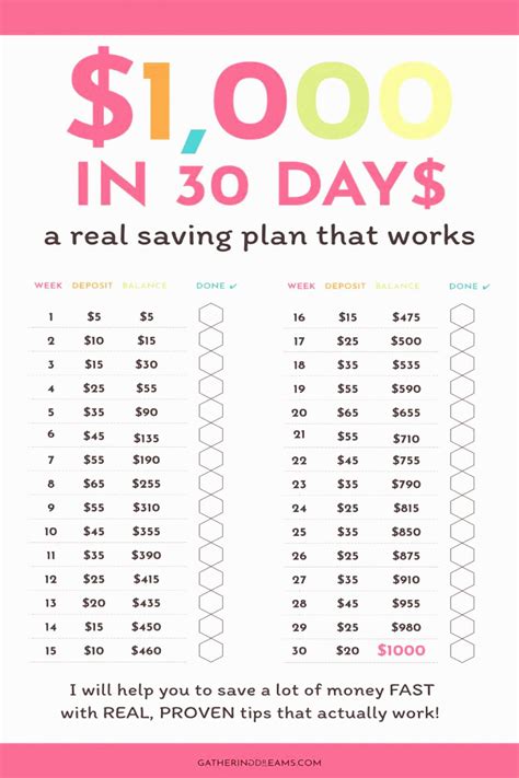 Savings Challenge Printable 7