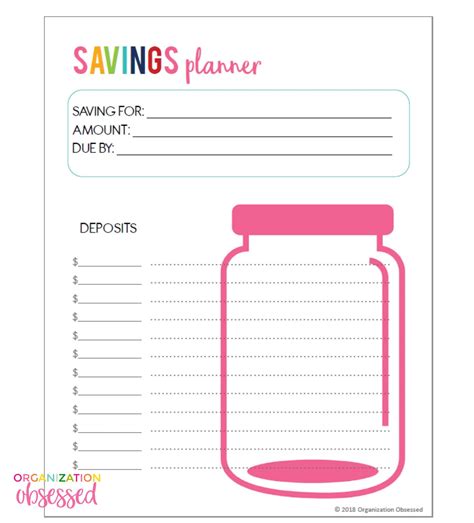 Savings Template