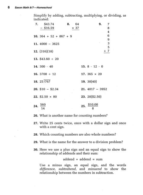 Saxon Math Grade 8