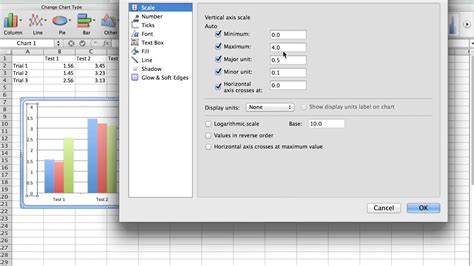 Scaling Excel graphs for reports