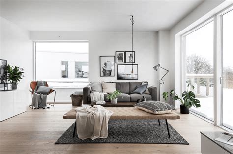 Scandinavian simplicity interior design template