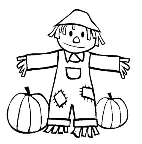 Scarecrow Coloring Page 3