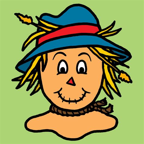 Scarecrow face clipart 5