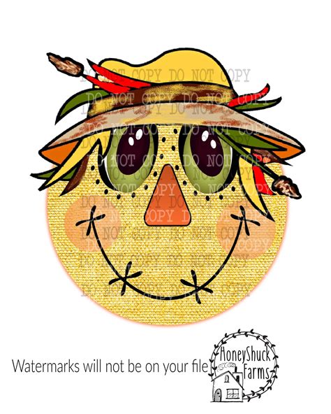 Scarecrow face clipart 1