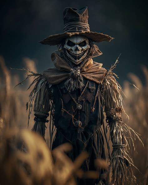 Scarecrow with a hat