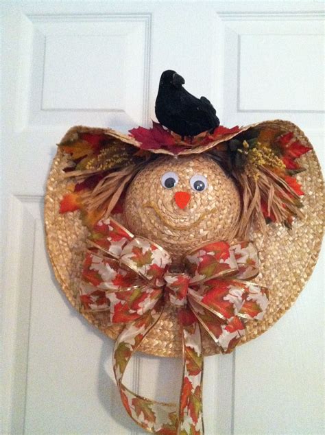 Scarecrow Hat Fall Decorations for Halloween