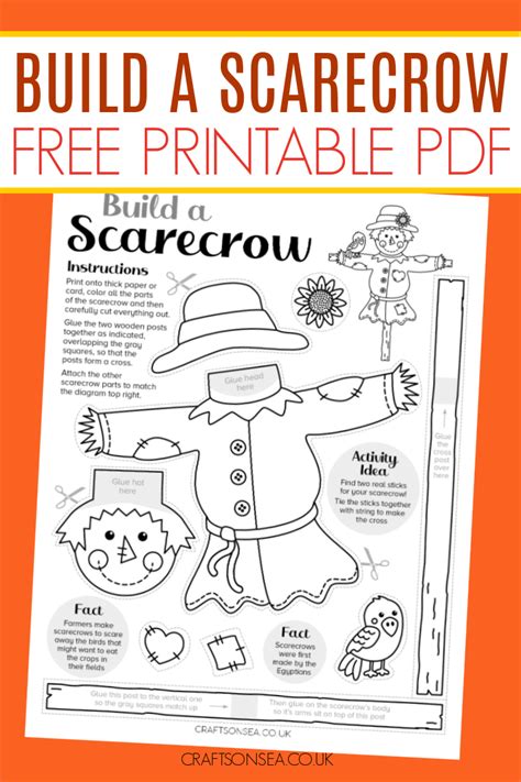 Scarecrow Template Printable Cute