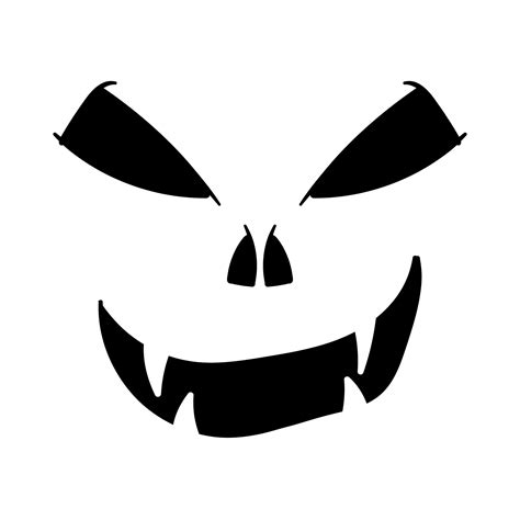 20 Scary Pumpkin Stencils Free To Print