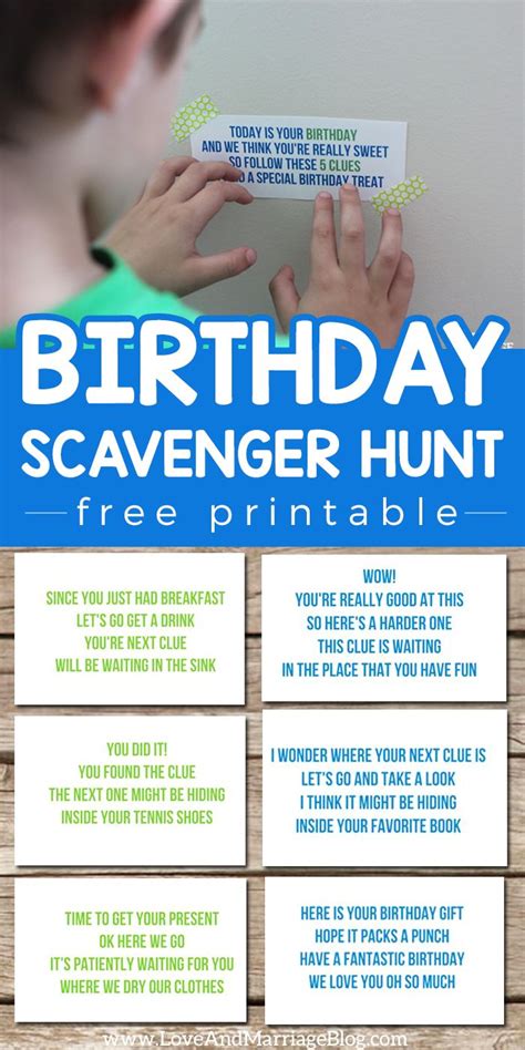 Scavenger Hunt Ideas for Birthday Parties