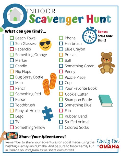 Scavenger hunt ideas