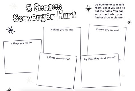 Scavenger Hunt Template in Microsoft Word