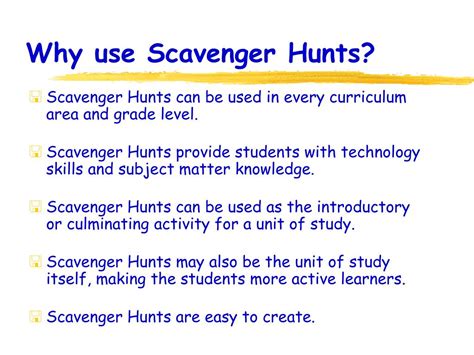 Scavenger Hunt Template PowerPoint