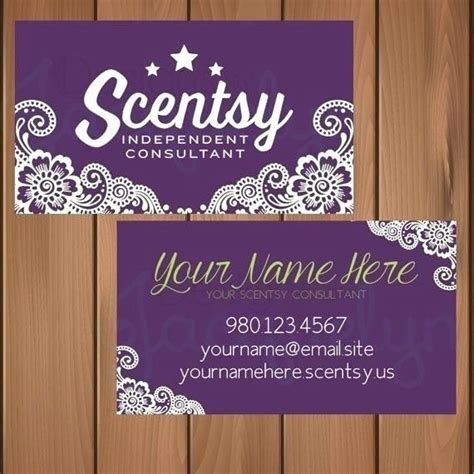 Scentsy Business Card Example