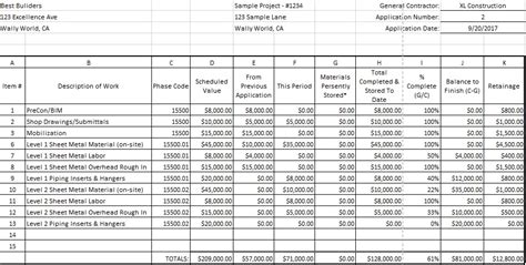 Best Practices for Creating a Schedule of Values Template Excel