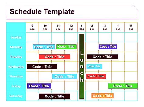 Schedule PowerPoint Template 1