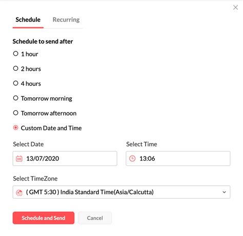 Scheduling Emails in Excel