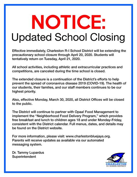 School Closure Notification