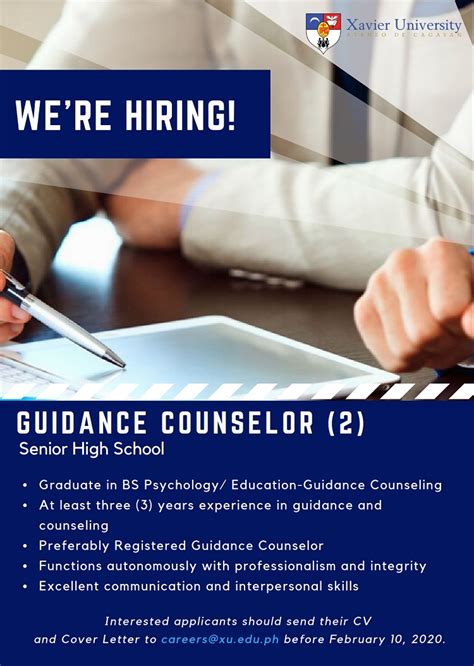 School counselor jobs