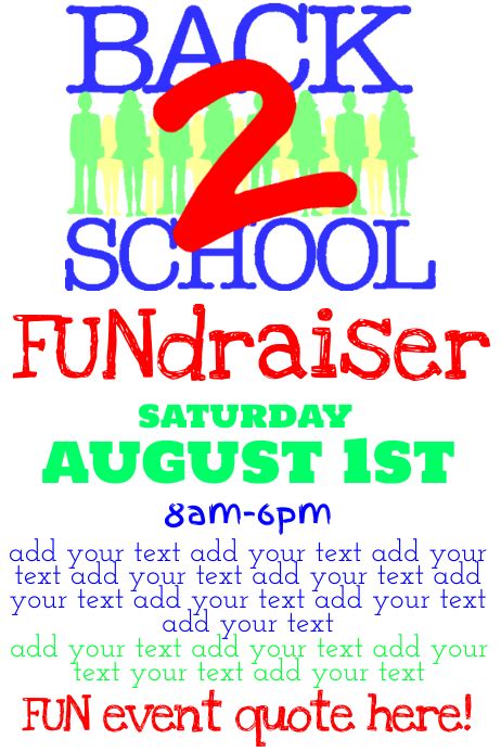 School Fundraiser Flyer