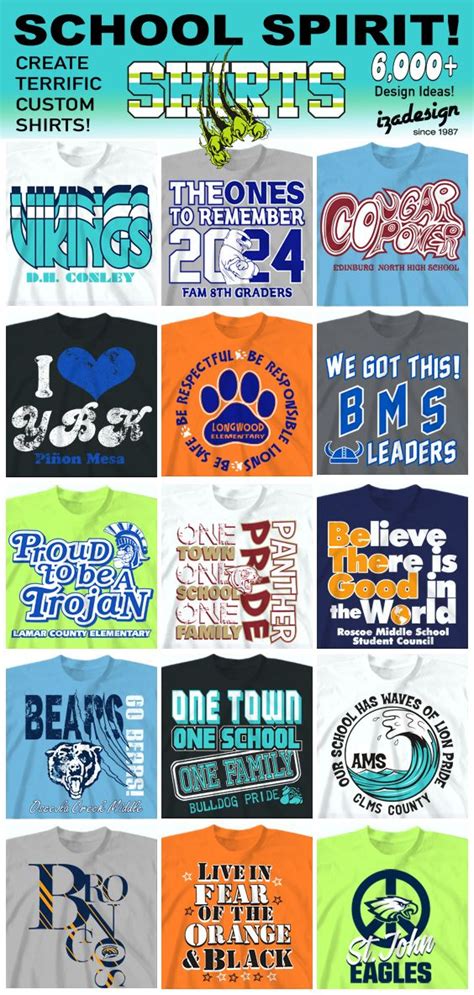 School Spirit Wear Designs