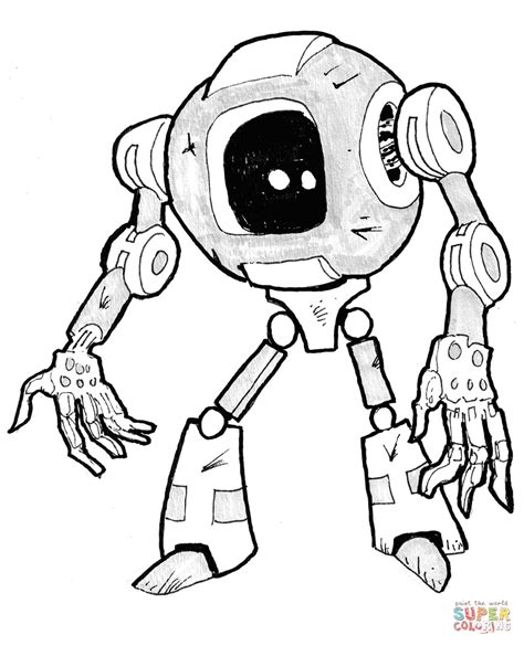 Sci-fi coloring page with intricate details and shapes