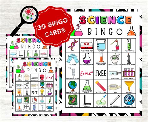 Science Bingo Template