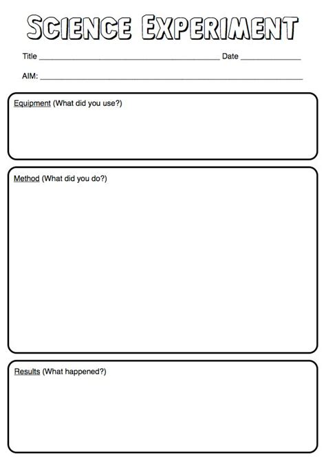 Science Experiment Lesson Plan Template 9