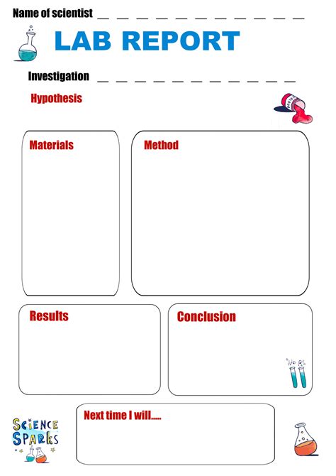 Image of a science experiment template