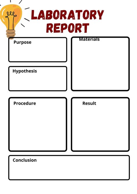 Science Experiment Template