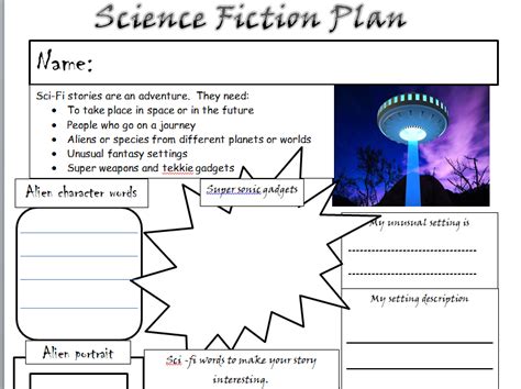 Science Fiction Story Template