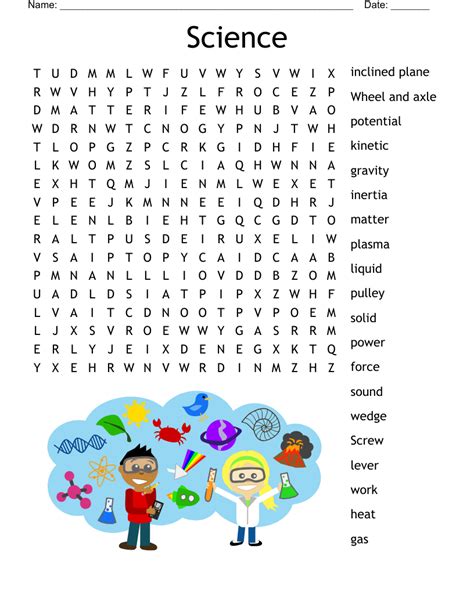 Science Word Search