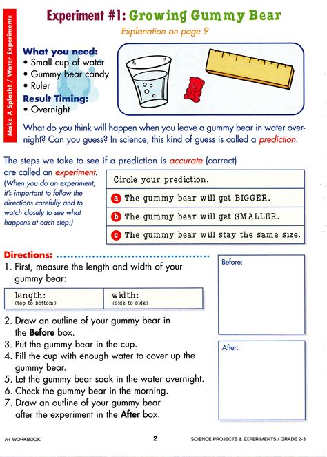 Science worksheets for 3rd grade