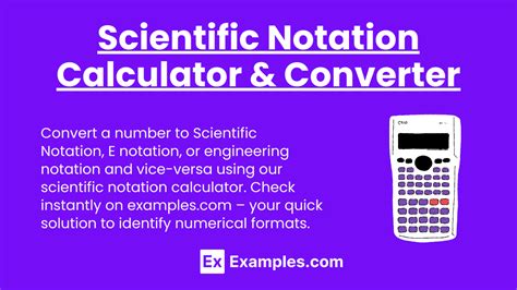 Scientific Notation Calculator