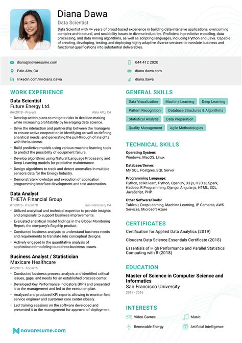 Scientist Resume Examples PDF