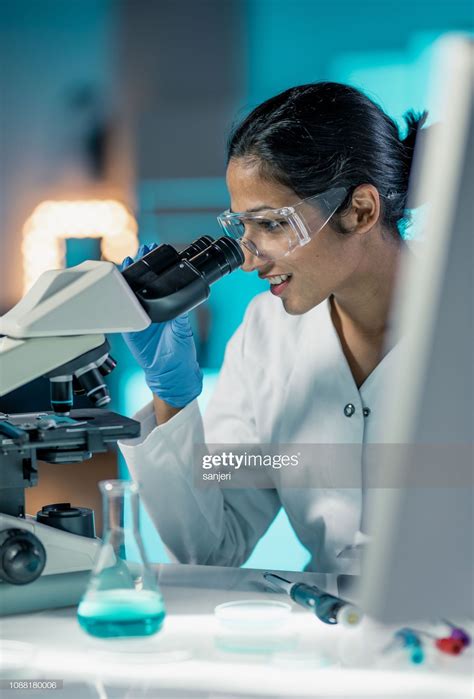 A scientist working in a lab