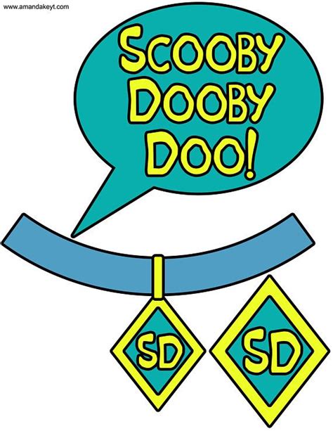 Scooby Doo Collar Tag Template