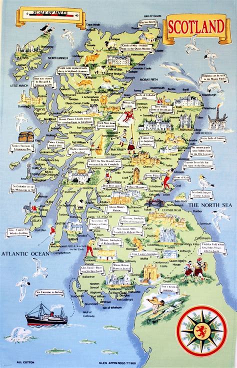 Scotland tourist map