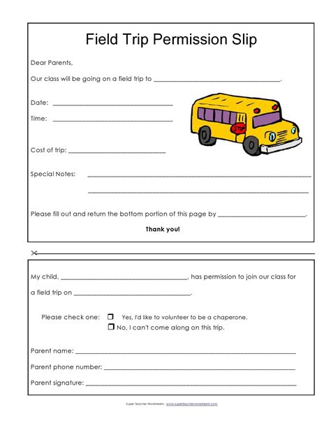 Scouting Field Trip Template