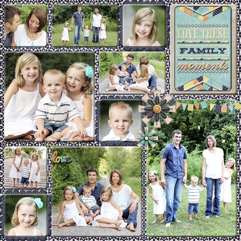 Scrapbook Family Photo Collage