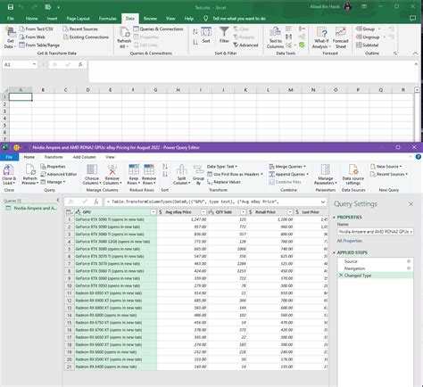 Scraping data into Excel