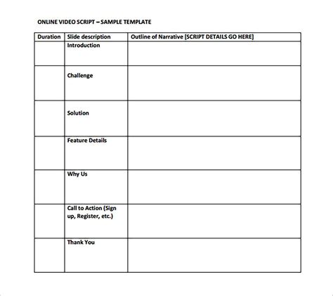 Script Analysis Template