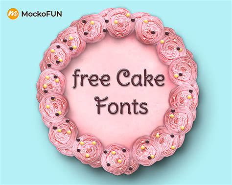 Script fonts for cake writing