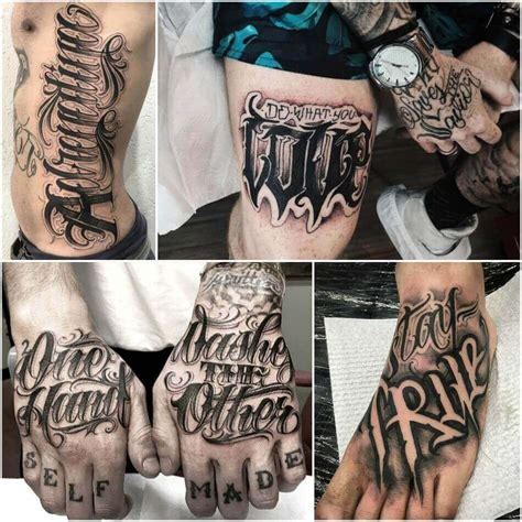 Popular script tattoo ideas