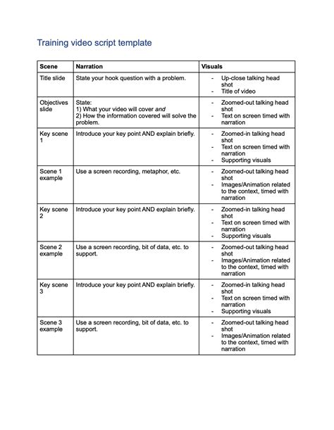 Film Script Template 1