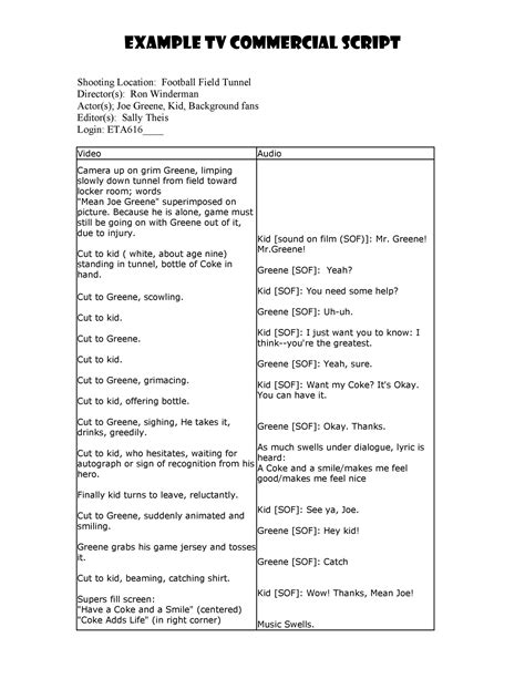 Film Script Template 4