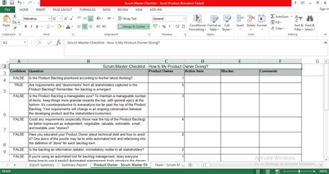 Scrum Master Templates