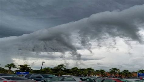 Scud clouds associated with thunderstorms