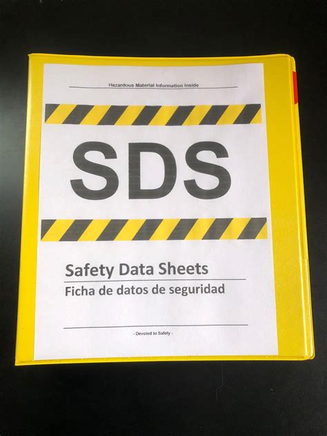 SDS Binder Cover 1