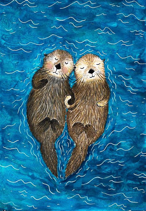 Sea otters and crayons